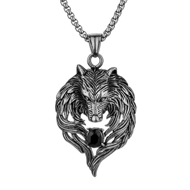 Wolf Necklace  For Men Women